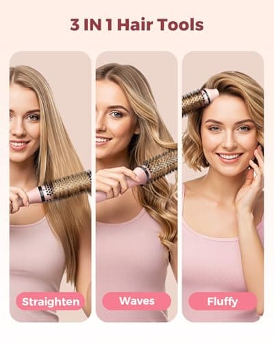 Bopcal Dual Voltage Thermal Brush, 1.5" Heated Round Brush for Smooth Blowout Look, Hot Brush for Volume, Soft Curls & Polished Ends, Negative Ions, 6 Heat Settings, Auto Shut-Off - Thumbnail 3