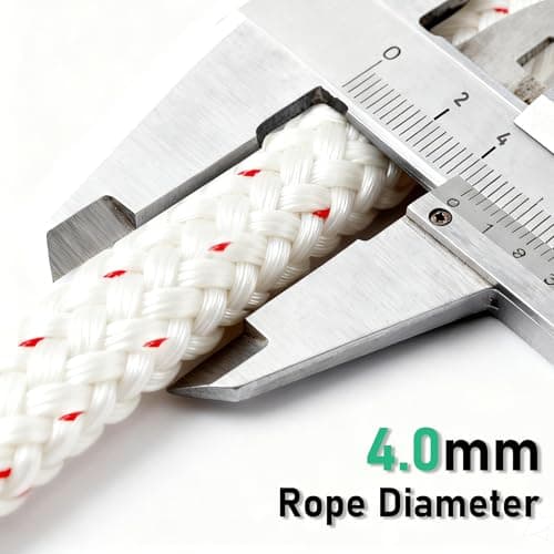 Alrhipvm Pull Cord Rope 100ft x 5/32"(4mm), Recoil Starter Rope Pull String for Small Engine, Pull Rope for Lawn Mower Generator Chainsaw Trimmer Edger Brush Cutter - Thumbnail 2