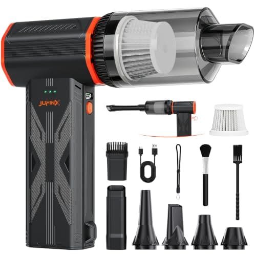 JUFINX F32MAX Compressed Air Duster-150,000RPM Super Power Electric Air Duster and Vacuum Cleaner & Bag Vacuum Sealer 3-in-1，for PC Keyboard Cleaning, Car Interior Cleaning. - Image 1