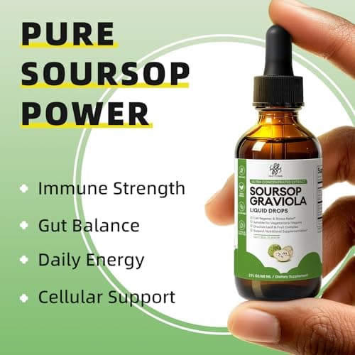 iMATCHME Soursop Graviola Liquid Drop for Cell Support & Regeneration, Immune System and Gut Health Support, Soursop Bitters Liquid, Herbal Goodness, Sugar/Gluten Free, Natural Flavor, 2 Fl Oz - Thumbnail 3