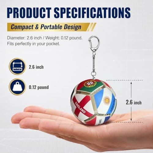 2026 Soccer Gifts,Football Accessories,Fidget Toys for Adults with Flag,USA 250th Anniversary Merchandise,Fidget Soccer for Anxiety Release - Thumbnail 6