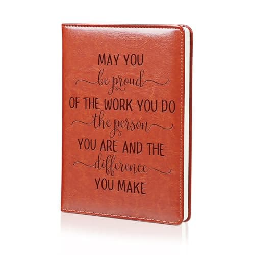 LBWCER Thank You gift May you be proud of the work you do, for Volunteer Staff Coach Nurse Teacher Social Worker Notebook Gift Travel Journal (MAY R)