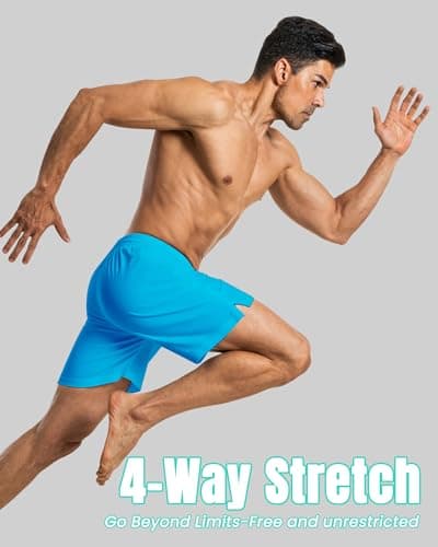Yufawow 7 Inch Men Swim Trunks Compression Liner Quick Dry Swimwear Bikini Swimsuit Bathing Suit Water Shorts Mexico Trip Gift Costa Rica Must Haves Bahamas Wear Attire Clothes Outfit Apparel - Thumbnail 4