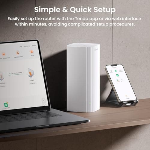 Tenda AX3000 WiFi 6 Mesh System Nova MX12– Whole Home Mesh WiFi Coverage up to 7,000 sq. ft., Dual-Band WiFi Mesh Network for 160+ Devices, Fast & Stable, Replaces Wireless Router (3-Pack) - Thumbnail 6