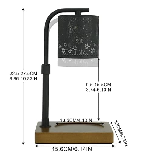 Candle Warmer Lamp Timer - Birthday Gifts for Women Mom, House Warming Gifts New Home Decor, Modern Farmhouse Decor, Hummingbirds Candle Warmer for All Jar Candles with 2 Bulb - Thumbnail 3