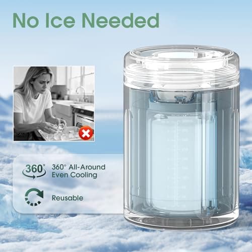 NesveCit Portable Breast Milk Cooler, 24H Chill Medical-Grade 316L Stainless Steel, 2-in-1 Breastmilk Cooler Bottle & Thermos with Leakproof Storage Bottle, No Ice Needed for Travel/Work, 10oz, Beige - Thumbnail 4