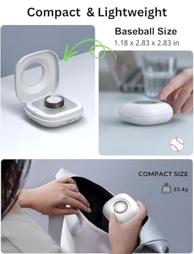 Wireless Charging Case for Oura Ring 4 Charger, 2000mAh Portable Travel Charging Station Fits All-Sized Ring Gen 4, Up to 30 Days Extra Battery Life (Official Charging Dock Not Included) - Thumbnail 5