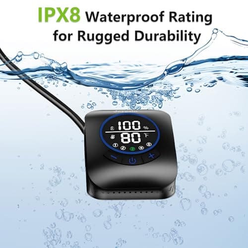 Joygain Portable Camping Shower with 8000mAh Rechargeable Battery - Lightweight Outdoor Shower Pump with 2.5m Hose, Hook & Suction Cup, for Van Life, RV, Pet, Hiking, Beach, Festival Use - Thumbnail 6