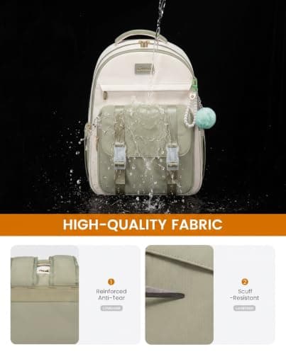 LOVEVOOK Backpack for Women, Kid Backpack Fit 15.6 Inch Laptop, School Backpack for students,Teen Bag Purse for Girls - Thumbnail 5