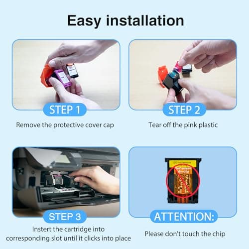 Starink Remanufactured 62XL Ink Cartridge Combo Pack Replacement for Ink 62 Ink Cartridges Black and Color Fit with Envy 7640 7645 5660 5540 5640 7644 OfficeJet 5740 5741 8040 200 250 258 Printer, 2P - Thumbnail 4