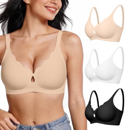 ProKloud Wireless Jelly Bras for Women Wave Push Up No Underwire Bralettes