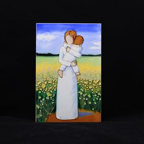 Gift for Daughter from Mom-Handmade 3D Embossed Ceramic Wall Art, Home Decor for Living Room & Tabletop, Birthday & Anniversary Present for New Mother Grandma. (Gifts for Mom) - Thumbnail 3