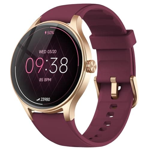 Fitpolo Smart Watch for Women Android iPhone, 1.27'' HD Fitness Tracker with Bluetooth Call & Answer, IP68 Waterproof, Heart Rate/SpO2/Sleep Monitor, Built-in AI Voice, 105+ Sports Modes (Purple) - Image 1