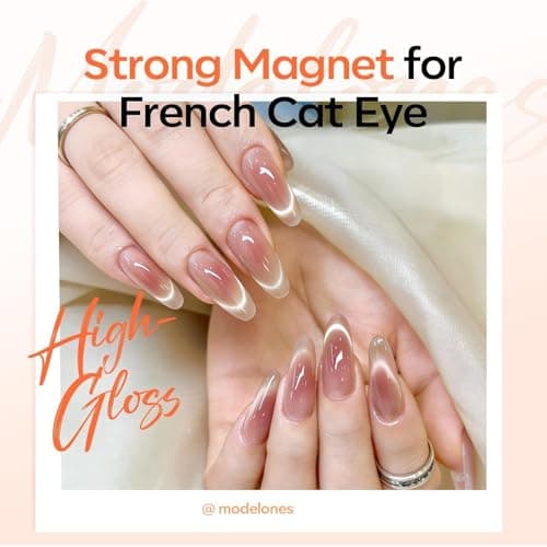 modelones Cat Eye Magnet Set for Nails, Heart Cat-Eye Scissor-Shaped Magnets Tool, 2 IN One Cylinder Cat Eye Magnet with Ball Magnets, French & Black Hole Nail Magnet Guides for Cat-Eye Nail Effect - Thumbnail 5