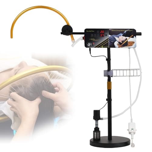 HolaiNail Head Spa Equipment Water Circulation Frame, Height & Angle Adjustable, Freestanding Shampoo Bowls Accessories Japanese Waterfall Head Spa Scalp Massage for Salon & Home Use