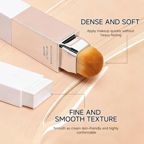 Blanc Cover Cream Stick V - Color Changing Foundation Stick with Volufiline - Medium to Concealer Base Makeup, 2-in-1 Dual-Ended with Built in Brush, Portable for Daily Use (Natural) - Thumbnail 4