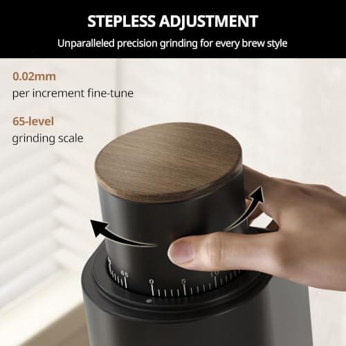 Geimori GU38 Coffee Grinder for Espresso&Drip,Conical Burr,Stepless Control - Thumbnail 2