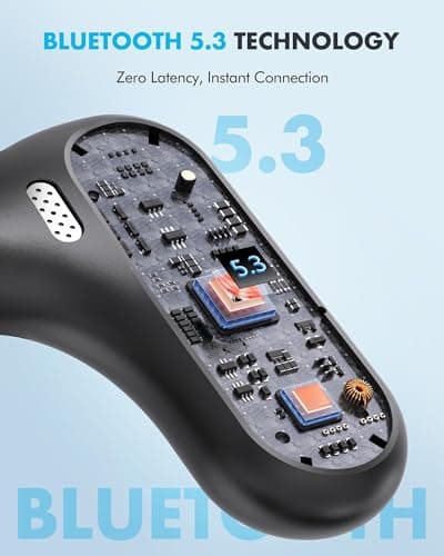 Boytond Open Ear Earbuds, Wireless Ear Buds,Earhook Earbuds with 40H Playtime,IPX7 Waterproof Sports Bluetooth Earphones,Bluetooth V5.3 Ultra Comfort Open Ear Headphones Wireless,Clear Calls - Thumbnail 4