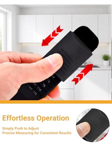 Dual-Sided Adjustable Measuring Spoon with Leveler | Precise Gram/mL Measurements | BPA-Free Food-Grade Plastic | For Baking, Cooking - Thumbnail 5