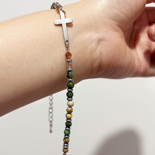 OVIFICEA Friendship Gifts Cross Bracelet for Women, Christian Gifts for Sister in Christ, Charm Bracelets for Best Friend, Daughter,Granddaughter, Mom on Birthday Christmas Baptism Easter Graduation - Thumbnail 3