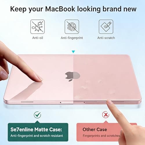 Se7enline for MacBook Neo Case 13 inch 2026 Model A3414,Matte Blush - Thumbnail 2