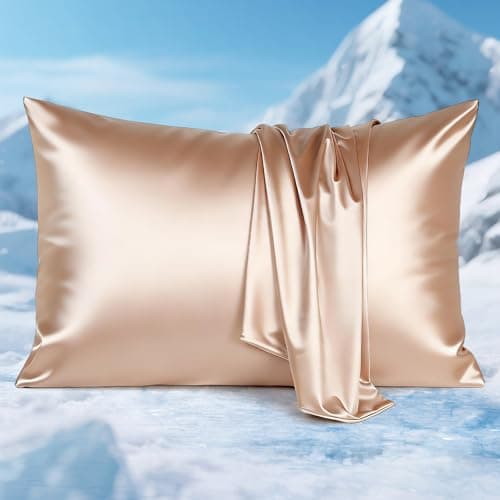 Avolare Cooling Pillow Cases 2 Pack, Arc-Chill 3.0 Pillow Cases Queen for Hot Sleepers, Softer Than Silk Pillow Case, Gentle on Hair and Skin, Zipper Cooling Pillow Cover, Machine Washable(Champagne) - Image 1