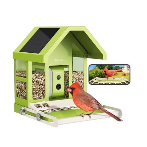 Birdfy Smart Bird Feeder with Camera, Durable Metal Bird Feeders for Outdoors, Auto-Detect & Record HD Videos, Instant Alerts & Live View, Solar Powered, Weatherproof for Backyard, Ideal Gift for Mom - Image 1