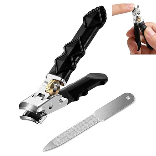 Nail Clippers,Wide Jaw Slanted Head & Long Handle Ergonomic Design, for Trimming Ingrown Thick Toenails Nails - Image 1