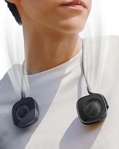 BENEUNDER Portable Neck Fan, 3.9oz Mini Small Personal Fan with Rechargeable Battery, 8000RPM Turbo Cooling, Ultra-Lightweight for Travel, Outdoor, Office & On-the-Go, Hair-Safe Design - Image 1