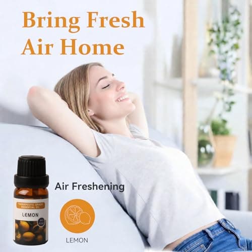 Essential Oils Sets - 6 Premium Fragrance Oils for Diffusers, Candles & Aromatherapy, Calm Mind, Sweet Dreams, Happy, Relax, Air Freshening, for Humidifiers, Massage, 6x10ML - Thumbnail 3