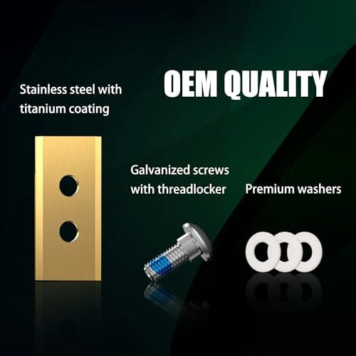 Headley Tools 36Pcs Heavy Duty Titanium Replacement Blades 0.9mm Compatible for Mammotion Luba & Yuka All Series,Robust Replacement Robot Lawn Mower Blades,with Plastic Screwdrivers and Washers - Thumbnail 2