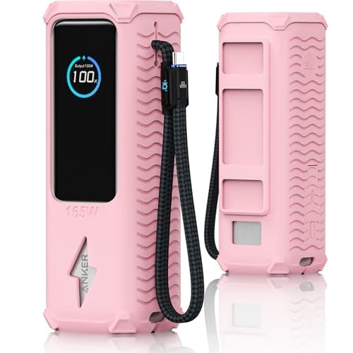 YWXTW Silicone Case for Anker Laptop Power Bank (25,000mAh/165W) - Shockproof Drop-Resistant, Built-in Cable Storage | Non-Slip Grip, Hidden Dust Plug Protective Cover for Anker Power Bank 165w - Image 1
