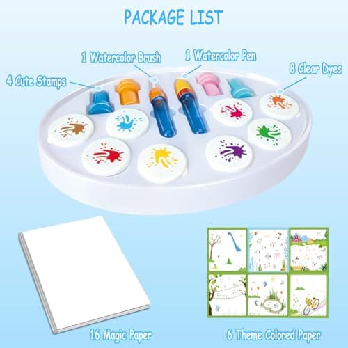 Zyllver Color Magic Light Brush Set, Mess Free Painting Art Activities for Home & Classroom, Christmas & Holiday Gift for Toddlers Ages 3+ - Thumbnail 6