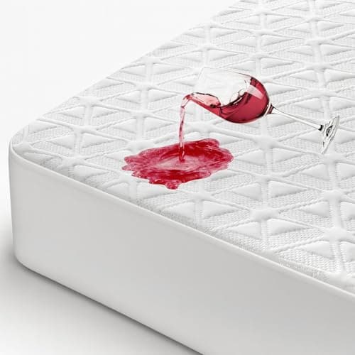AVIKEN Waterproof Mattress Protector Queen Size, Soft Breathable Mattress Pad with Deep Pocket 8"-21", Noiseless 3D Air Fabric Cooling Mattress Cover for Bed, Machine Washable, White