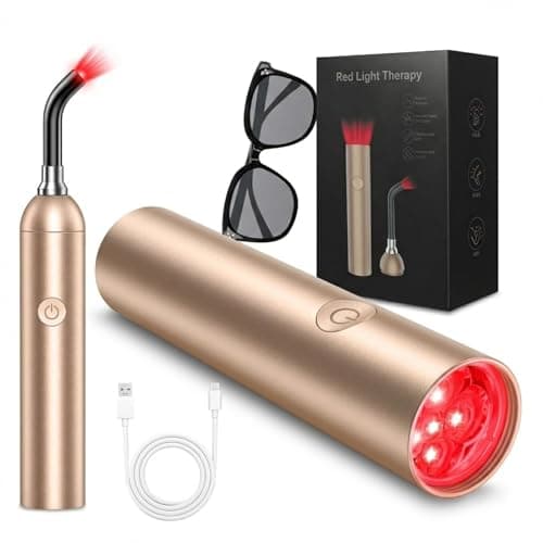 Red Light Therapy and Near Infrared Light Therapy Device, Portable Handheld LED Facial & Body Care Cold Sore Wand with 660nm 810nm 850nm 940nm Wavelengths, for Joints & Muscles Wellness Support - Image 1