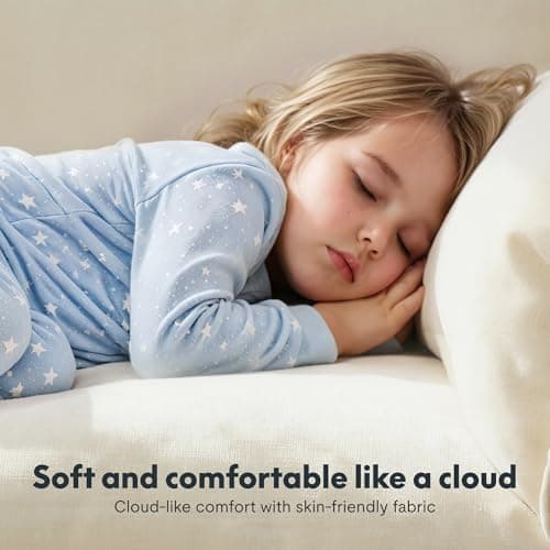 FLEXISPOT SF6 L-Shaped Cloud Sectional Couch with Storage Ottoman, 3-Seater Modular Sectional Sofa, 100.4" Wide Comfy Upholstered Sofa Couch for Living Room Apartment, Chenille White - Thumbnail 6