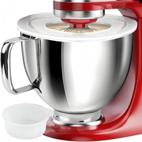 5 QT Mixer Bowl with Lid for KitchenAid Tilt-Head Stand Mixers, Food-Grade Stainless Steel Mixing Bowl Replacement with Anti-slip Handle and Splash-proof Cover, Dishwasher Safe, Artisan&Classic Series - Image 1