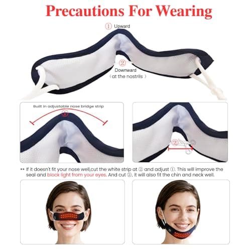 Red Light Therapy for Nose Warmer, Heated Nasal Mask,Nasal Soothing Device,Heating Winter Nose Warmer Cover Men Women Cold Weather Outdoor Activities - Thumbnail 2