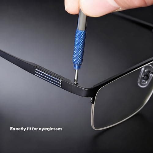 Eyeglass Keychain Screwdriver Repair Kit,MINGFIX 3 in 1 Eye Glasses Tightening Tools Set with Small Phillips,Flathead,Nut Driver Bit for Sunglasses,Eyeglasses and Others - Thumbnail 6