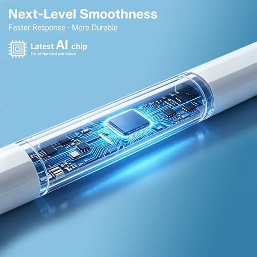 Stylus Pen for iPad 2018-2026, 2X Fast Charge Active Pencil with Tilt Sensitivity & Palm Rejection, iPad 11/10/9/8/7/6/A16, Air M4/M3/M2, Pro M5/M4, Mini 7/6/5 (White) - Thumbnail 3