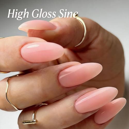 AZUREBEAUTY 6 Colors 15ml HEMA Free Jelly Gel Nail Polish Set, Same Color Bottles, Soak Off UV LED Gel Polish Kit Nail Art for DIY at Home Manicure Salon Gifts, Milky White Nude Pink Neutral Sheer - Thumbnail 3