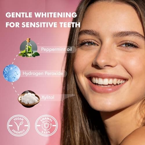 CALLSMILE Whitening Strips for Teeth Sensitive: 64 Strips Gentle Teeth Whitening Strips Enamel Safe Non-Slip Dry Strip Technology Residue Free Daily Oral Care, Coconut - Thumbnail 3