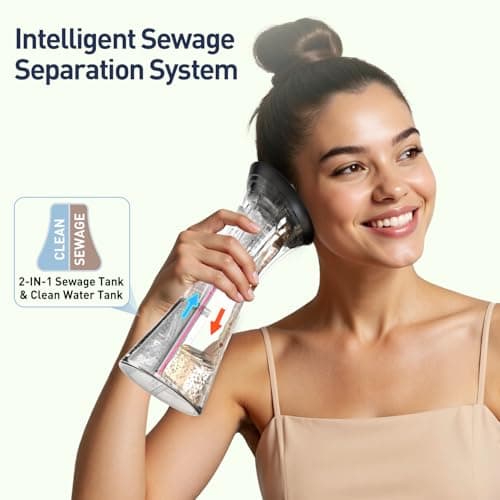 Ear Wax Removal - Electric Ear Cleaner with IPX7, Water Powered Ear Cleaning Tool with Irrigation Flusher, 6 Tips, 4 Pressure Settings - Safe & Effective for Ear Wax Cleaning Gifts for Women Men - Thumbnail 6