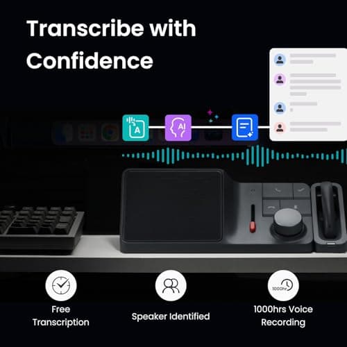 H1 AI Voice Recorder, Free AI Transcription & Summarization, 1000 Hrs Voice Recording, 75 Languages, VoiceMark, Wireless Earphone, AI Note Voice Recorder for Meetings/Calls/Lectures(H1) - Thumbnail 2