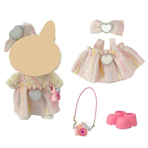 Ezcora Clothes for Doll, 6 Pack Doll Outfits for 17cm Doll, Perfect for Play and Display, Accessories for Doll's Collectors, (No Dolls) (Princess Dress) - Thumbnail 2