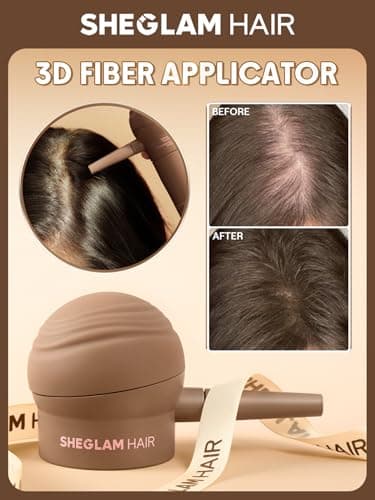 SHEGLAM Hair Building Fibers Precision Applicator, Spray Pump Nozzle for Hair Fiber Bottle, Even Spraying & Precise Dosage Control, Easy to Use, Reduce Mess for Sparse Hair Areas - Thumbnail 2