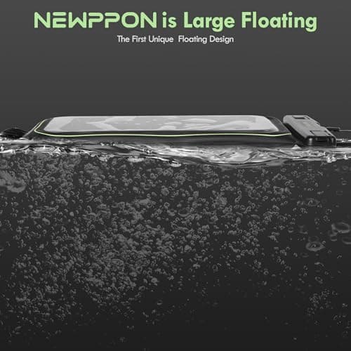 Floating Waterproof Cell Phone Pouch - 2 Pack Float Clear Cellphone Holder Protector with Lanyard - Universal Floatable Water Proof Dry Bag for iPhone Samsung Galaxy for Beach Swimming Pool - Thumbnail 2