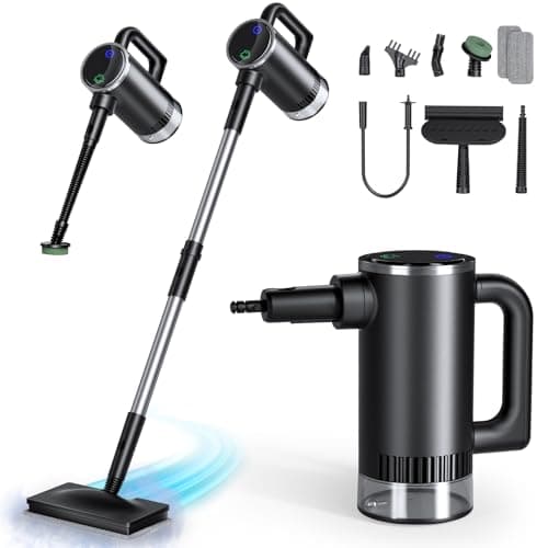 11-in-1 Steam Mop - Detachable Handheld Steam Cleaner with 380mL Tank, 260℉ Floor Steamer for Hardwood, Tile, Grout, Windows, Bath & Kitchen - 3-Level Steam Control, Multi-Purpose Floor Steam Cleaner - Image 1