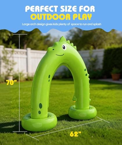 Octaplay Sprinkler for Kids, Outdoor Water Toys for Kids 3-5 4-8, Inflatable Kids Sprinklers for Yard, Summer Splash Sprinkler Water Fun Toys Gifts for Boys Girls - Thumbnail 3