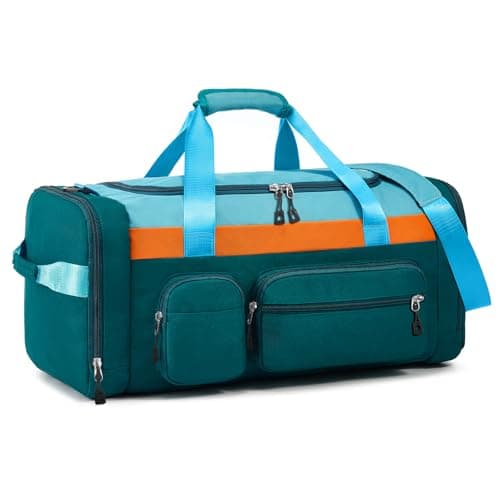 Woomada Kids Travel Duffle Bag With Shoe Compartment & Wet Pocket Perfect For School, Sports, Overnight Trips(green) - Image 1